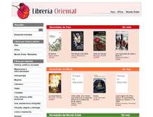 Tablet Screenshot of libreriaoriental.com